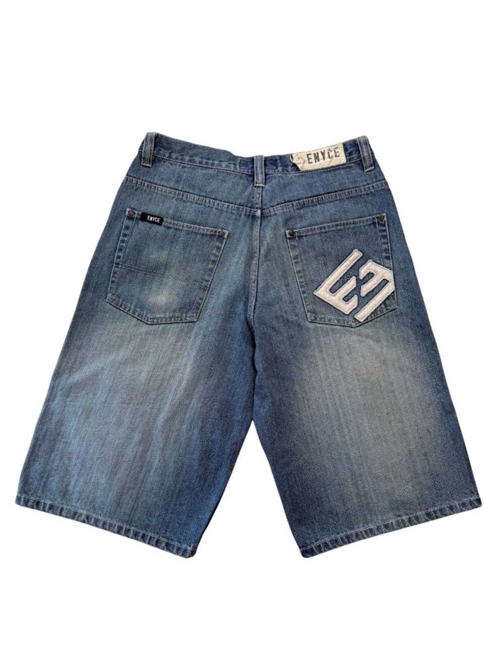 Vtg Y2K ENYCE 5 Pocket Baggy Shorts Jorts Hip Hop Streetwear Retro Skater Men 32